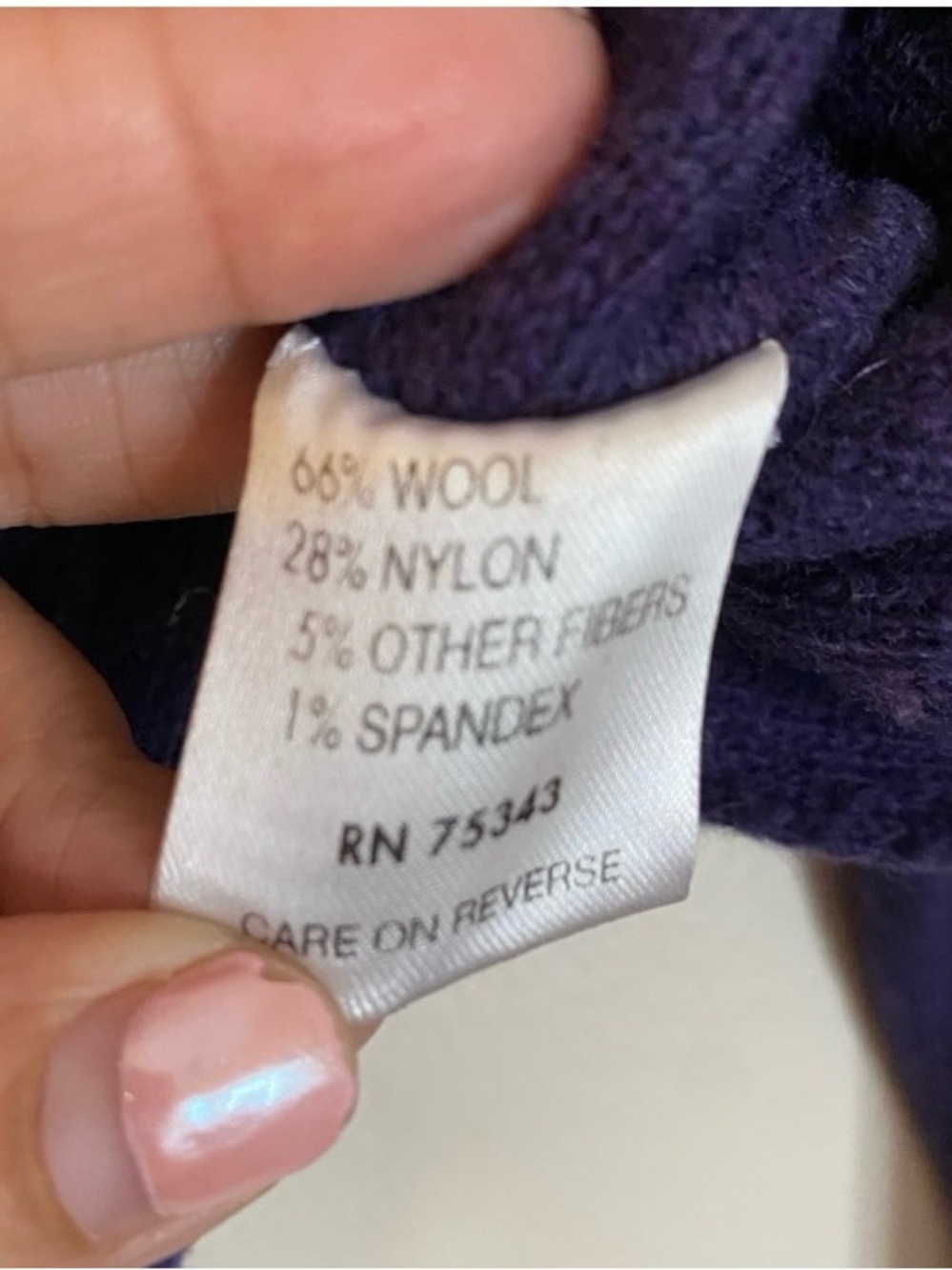 A.ida Made in Italy Purple Wool Blend Buttoned Crop Shawl Collar - Picture 3 of 9